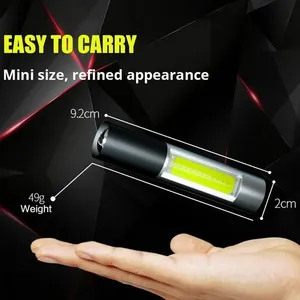 ไฟ USB กันน้ำแบบชาร์จไฟได้พร้อมโหมดสวิตช์3โหมดไฟฉายแบบพกพาแฟลชกลางแจ้ง - Product Image 4