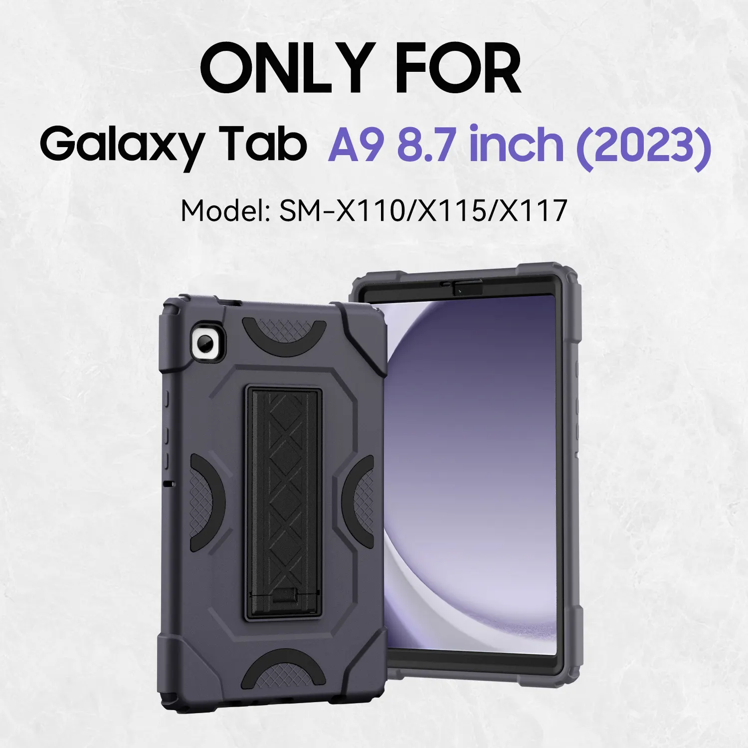 ขายส่งAnti-Fall Heavy Dudyซิลิโคนป้องกันPC Childproofขาตั้งแท็บเล็ตสําหรับSamsung Galaxy Tab A9 8.7 นิ้ว 2023