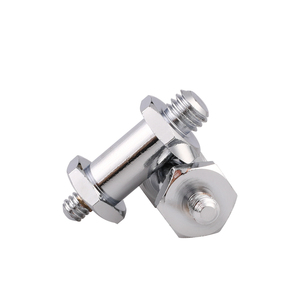 Kamera tripodu adaptör montaj seti-H/I/J/K/M tipi vida 1/4 ve 3/8 konektörlü, demir nikel kaplama - Product Image 4