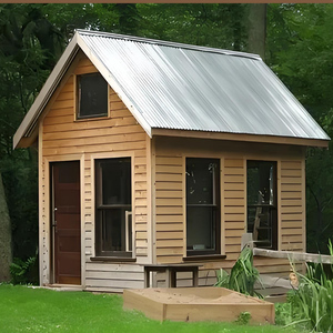 Crafted From Red Cedar Barrel Outdoor Sauna Room With Dry Steam Health Spa Pine and Computer Control Panels With <strong>LED</strong> Light. - Product Image 2
