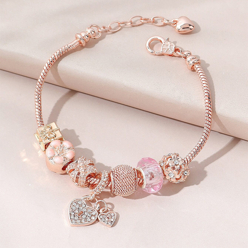7 # ycb439 cerradura de oro rosa
