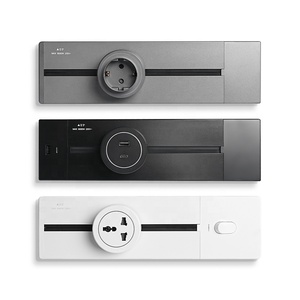 H Multi adaptador combinación cocina Oficina escritorio usando superficie móvil montado eléctrico aluminio calidad pista carril enchufe - Product Image 6