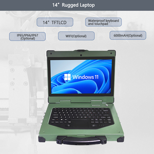 Computadora industrial TFT LCD de 14 pulgadas con entrada de alimentación de voltaje amplio de 9V ~ 25V IP65 Soporte de pantalla LED impermeable para dispositivo completo