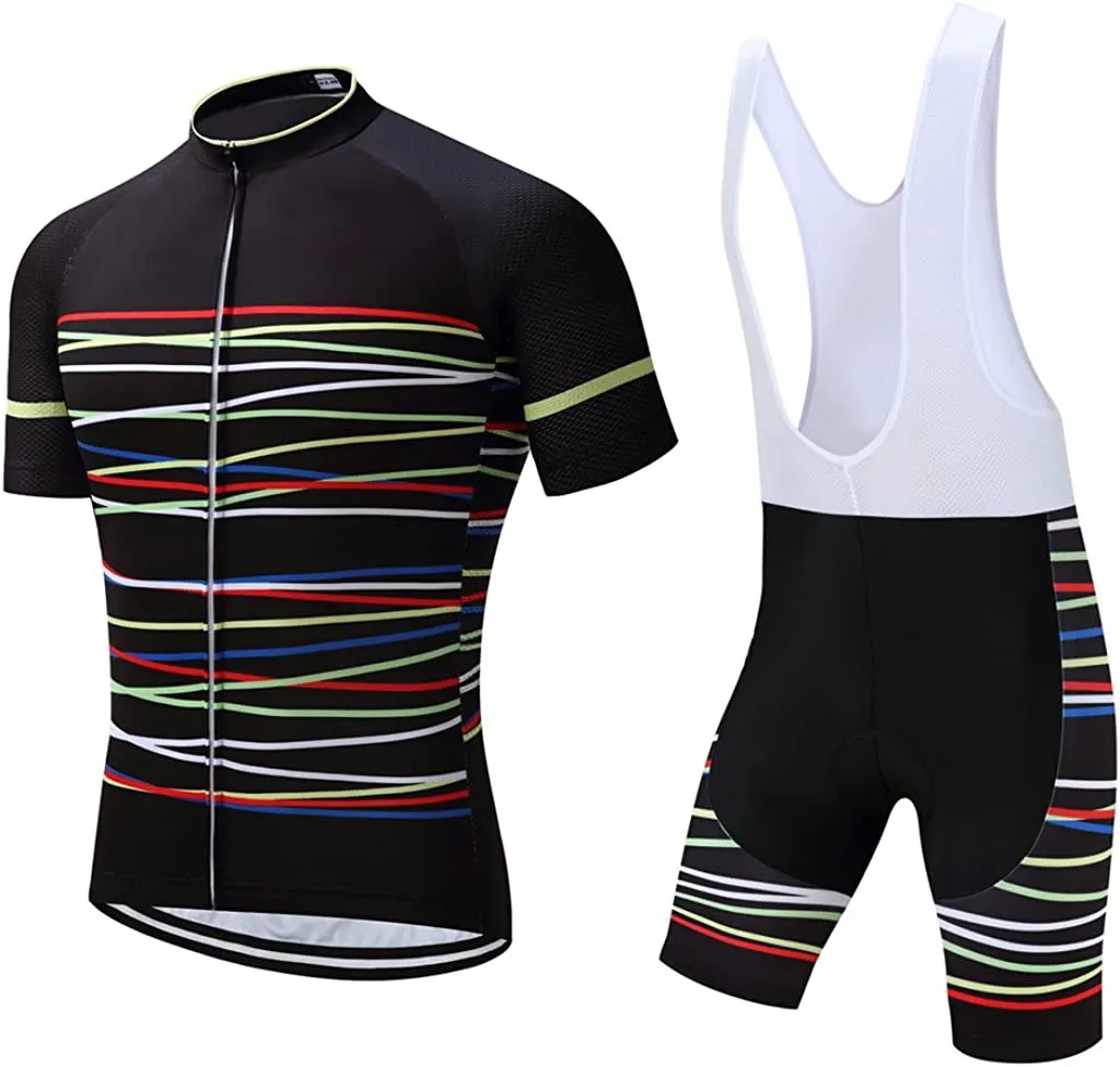 Camiseta de manga curta para ciclismo, roupa para bicicleta profissional da equipe preta