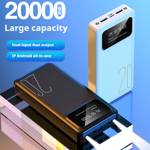 2024 הנמכר ביותר OEM/ODM 20000MAH מטען נייד תאורת LED קיבולת גדולה פלט כפול כניסה כפולה בנק כוח