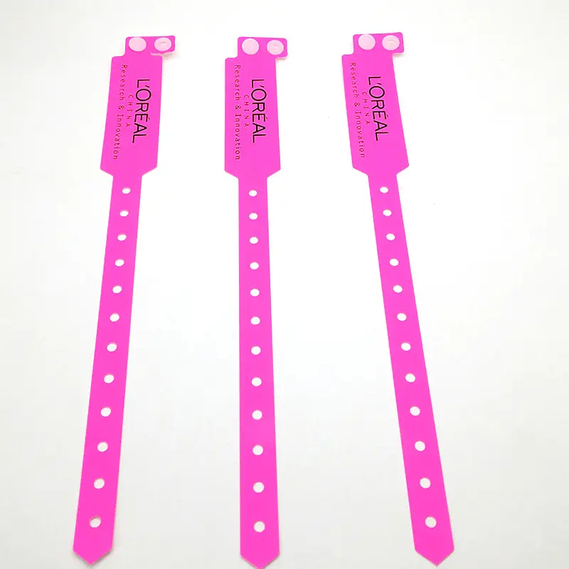 Bracelets en PVC inscriptibles jetables pour hôpital vente en gros