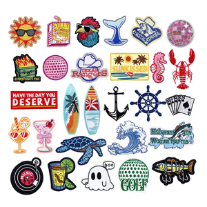 Hot bán xe máy vải vá chất lượng cao sắt trên quần áo thêu các bản vá lỗi velcroes ủng hộ - Product Image 4