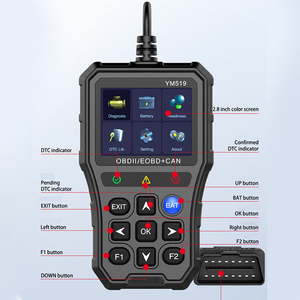 Check Engine System OBD2 Lector de código Herramienta de diagnóstico de coche Probador de batería Lector de código Escáner de código de error en varios idiomas - Product Image 2
