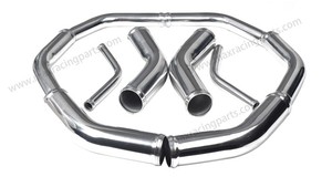 550x300x65mm בר וצלחת רגיל סגסוגת אלומיניום צינור Intercooler עבור אוטומטי