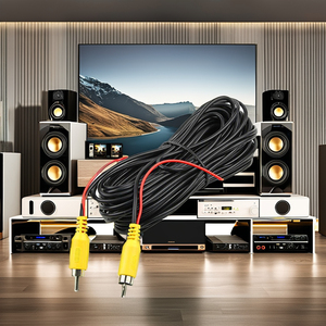 Özelleştirilebilir koaksiyel araba kamera AV uzatma kablosu tetik kontrolü RCA erkek konnektör PVC ceket Video ses Video kabloları için - Product Image 3