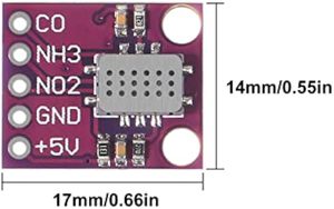Módulo de sensor numérico de detección de calidad del aire AIsmartlink Sensor de gas de MICS-6814 para Arduino
