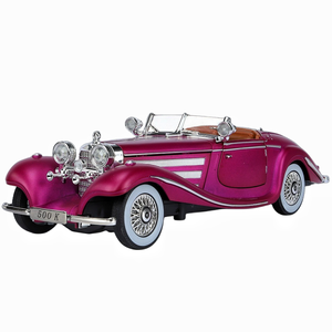 Diecast Alloy <strong>Car</strong> <strong>Model</strong> 1:24 Benz 500K Alloy <strong>Model</strong> <strong>Car</strong> with Sound and Light Pullback Collection Decorate Metal <strong>Model</strong> <strong>Car</strong> Toys