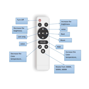 Led Music Ceiling Lights Smart Remote Control Blue-tooth Speaker APP Phones <strong>Dimmer</strong> RGB 24w 36w LED Ceiling <strong>Lamp</strong> - Product Image 4
