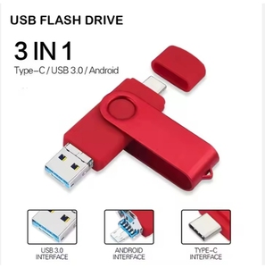 OTG USB 3.0 <strong>Flash</strong> Drive U Disk 32GB to 256GB <strong>Memory</strong> <strong>Type</strong> C USB Stick Pendrive with 2.0 Interface New Metal Product - Product Image 3