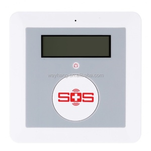 Layar <span class=keywords><strong>LCD</strong></span> Bahan ABS Sistem <span class=keywords><strong>Alarm</strong></span> Lansia Portabel GSM Pengaman Anti Maling Tombol Panik SOS 433MHz Nirkabel Keamanan Rumah Aplikasi - Product Image 4
