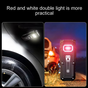 180 ° testa rotante EDC torcia multifunzione Mini torcia portachiavi luce COB luce da lavoro
