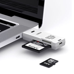 USB 3.0 sd卡适配器高速存储卡读卡器，2合1 TF sd卡读卡器 - Product Image 2