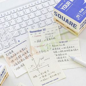 Cubo personalizado 3D bloque con bandeja de madera mini papel adhesivo Bloc de notas Set