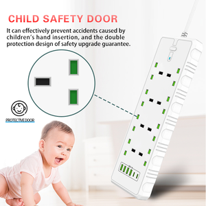 Multi enchufe portátil Reino Unido Gsm toma de corriente Placa de extensión Universal Usb enchufe con Usb para el hogar al aire libre - Product Image 4