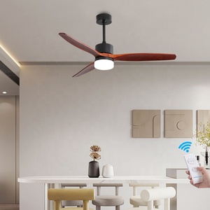 现代装饰吊扇遥控智能木制交流吊扇带灯和遥控 - Product Image 2
