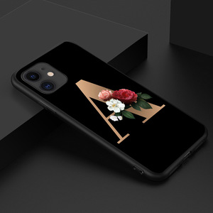 IPhone 12 11 Pro Xs Max X Xr 8 Plus 7 6sTPUカスタムフローラルレターパターンデザイン用ケースiPhone12用保護電話カバー - Product Image 5