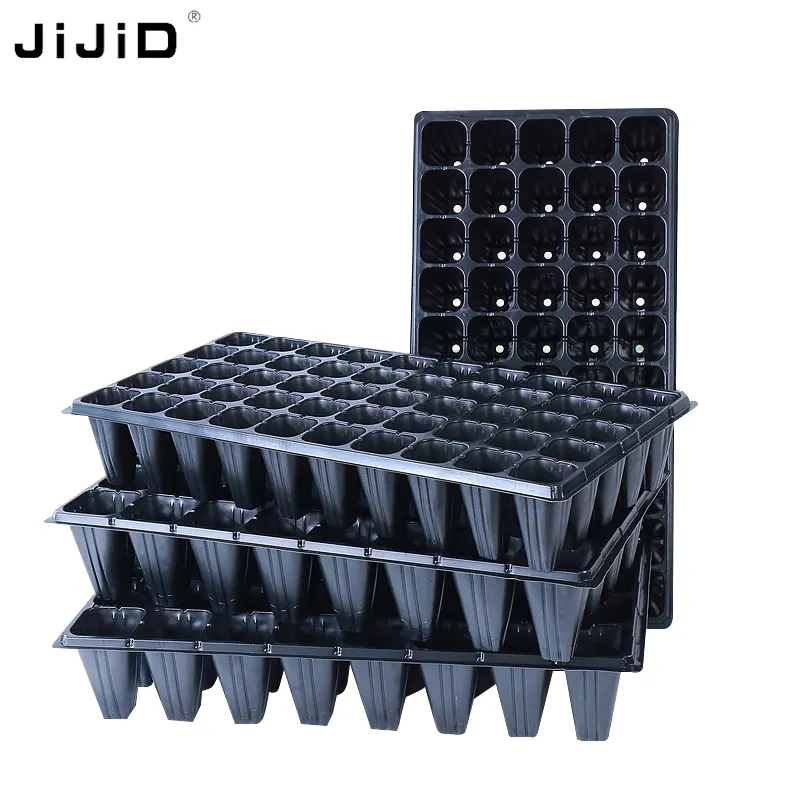 JIJID Plastic Nursery Pot Seedling Tray Seed Grow Planter Seeding Garden Seed Starter Pot Tray Plant Propagation Nursery Tray