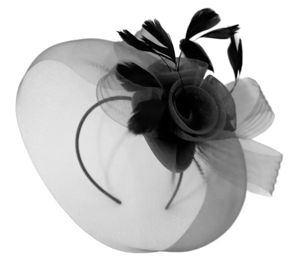 Grande Fascinator Headband Flor Headband Aliceband Chapéu Casamentos Senhoras Festival Headband