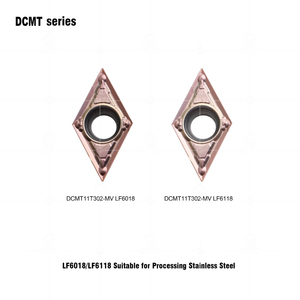 CNC <span class=keywords><strong>Lathe</strong></span> Cutter Tools DCMT11T302-MV LF6018 LF6118 Lâminas de giro internas para quadrado inoxidável