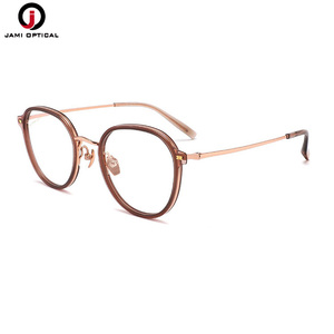 Chất Lượng Cao Tinh Khiết Titan Khung Kim Loại Thoải Mái Miếng Đệm Mũi Retro Kính Quang Học Khung Cho Nam Giới Phụ Nữ - Product Image 6