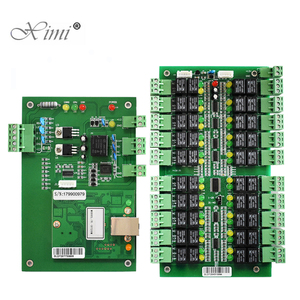 Tcp/ip 40 Piani Biometrico di Impronte Digitali E Rfid Ascensore Ascensore Sistema di Controllo 2 Porta Della Scheda di Controllo