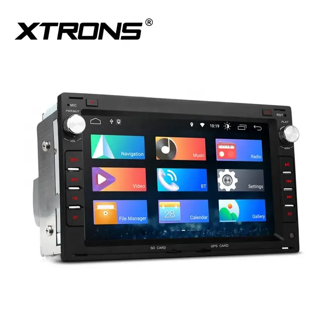 XTRONS 7 pouces 2din Android 12 2 + 32 go RAM écran tactile multimédia voiture stéréo pour VW avec DSP intégré