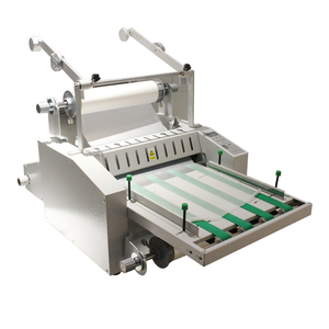 New chengyue lớp phủ tốt hiệu ứng Hướng dẫn sử dụng 370 mét trung bình nóng/lạnh Single Side Laminator Con lăn thép 9 tốc độ máy tính RÀNG BUỘC - Product Image 3