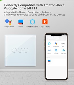 CNBINGO卸売ホームオートメーションヨーロッパ<span class=keywords><strong>Wifi</strong></span>リモートコントロールウォールタッチライトTuyaZigbeeスマートスイッチ - Product Image 4