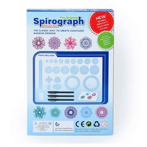 Giocattoli multifunzione con curva di fiori divertenti in plastica magica disegno geometrico righello spirografo per bambini strumento di disegno - Product Image 4