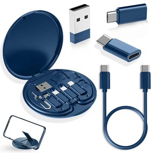 仓库销售数据线转换头便携式储物盒，多类型充电线转换器USB C型适配器储物盒 - Product Image 5