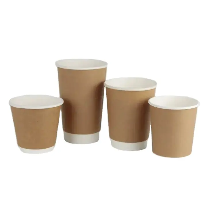 8oz 12oz 16oz personalizado design qualidade papel copos descartáveis papel impresso único/duplo parede ripple copos de café