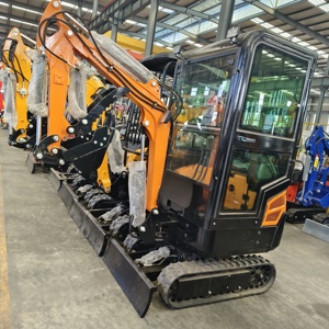 HIGHTOP indirim fiyat kauçuk parça Mini paletli ekskavatör 1T 1.2T 1.5T 1.8T 2T hidrolik küçük kazıcı mikro Bagger ile kova - Product Image 5