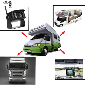 Podofo 7 Inch Digital Wireless Reversing Monitor Waterproof 28 IR Rear View <strong>Backup</strong> Camera Kit for Bus Trailer RV Farm <strong>Machine</strong> - Product Image 3