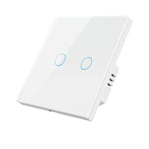 Tuya WIFI 2ギャングタッチスイッチ制御電源スイッチ - Product Image 1