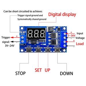 DC 6-30V Support Micro USB 5V LED <strong>Display</strong> Automation Cycle Delay <strong>Timer</strong> <strong>Control</strong> Off Switch Delay Time Relay 6V 9V 12V 24V - Product Image 2