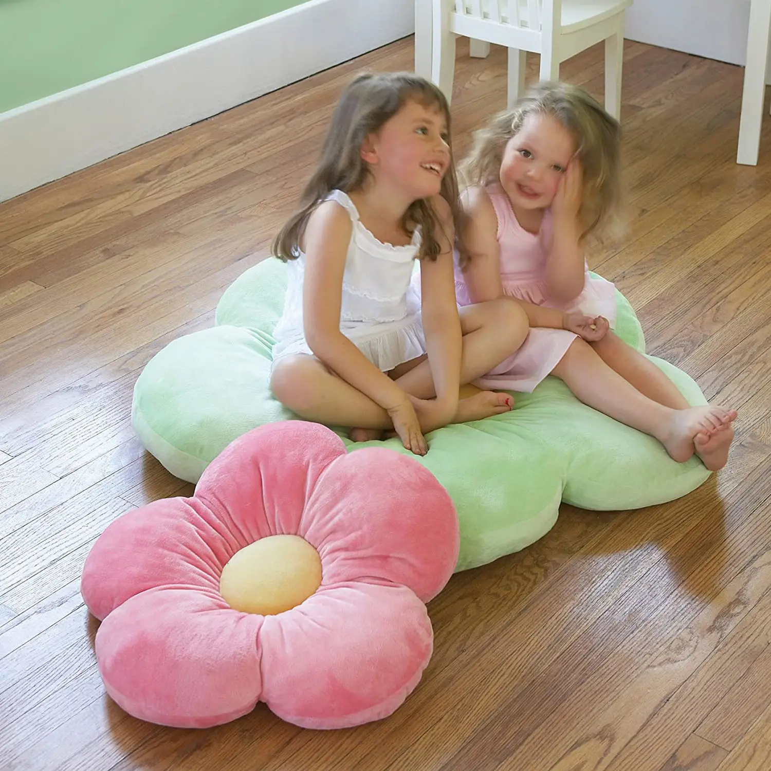 Almofada em forma de flor para cadeiras, estilo moderno, assento bonito, almofada macia para crianças