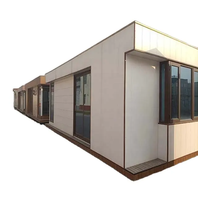 Solarium verre extérieur gorgées volferda prêt panneaux muraux modulaire petit conteneur maisons fondation maison préfabriquée avec salle de bain