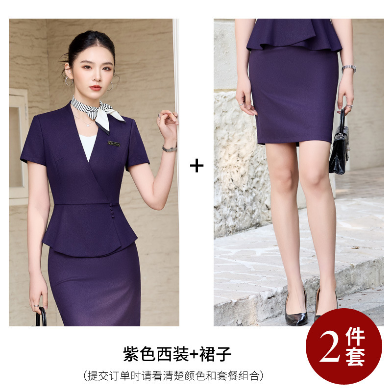 Purple suit skirt