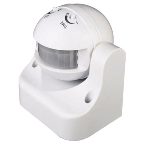 AC 110 v-240 v Detector de movimiento automáticos infrarrojos PIR Sensor de 220V 180 grados de rotación al aire libre temporizador de luz interruptor