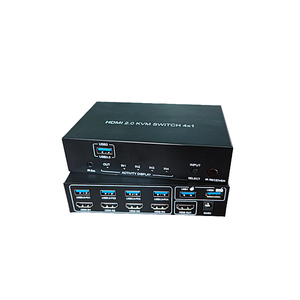4K@60HZ HDMI 2.0 hdmi <strong>Kvm</strong> <strong>Switch</strong> <strong>4</strong> Port HDR &amp; Audio Breakout USB3.0 Remote Control Do-lby Vision