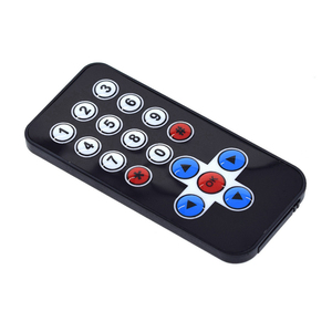 赤外線ワイヤレスリモコンブラック38KHZIRモジュールバッテリーなしMP3 MP4DIYキット用 - Product Image 2