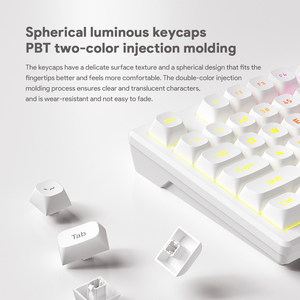 Mới 75 phần trăm RGB Backlit cảm thấy cơ khí USB bàn phím có dây đa chức năng Nút knob 19-Key chống bóng mờ - Product Image 4