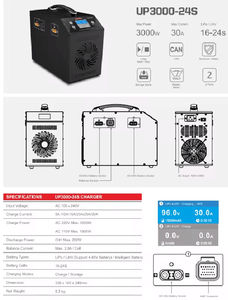 UP3000 ultrapower 24S 3000W 30A 16-24S สมดุลอัจฉริยะพลังสูงลิเธียมแบตเตอรี่ขนาดใหญ่ UAV Drone ชาร์จเร็ว - Product Image 6