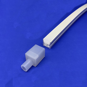 10*10mm S tipi ince düz silikon esnek <span class=keywords><strong>LED</strong></span> Neon şerit işık 12V SMD2835 su geçirmez açık adedi 5m WiFi anahtarı modu