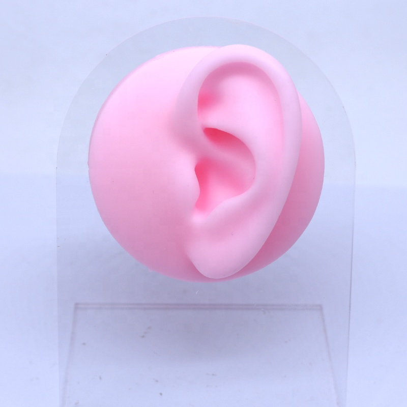 left ear with stands